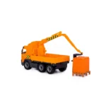 Camion macara cu set de construcție – 30 piese, Polesie (8800) - imagine 3