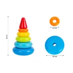 Piramidă cu inele colorate ,Technok (6863) - imagine 4