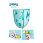 Set bile colorate pentru baie cu coș de depozitare ,Technok (7778) - imagine 3