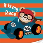 Pictura pe numere "Concurent amuzant", 30x30 cm (ES0869)