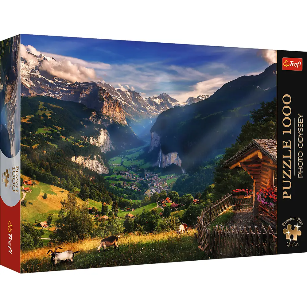 Новый проект (4) Lauterbrunnen Valley, Switzerland, 1000 elemente Premium Plus (108213) - imagine 1