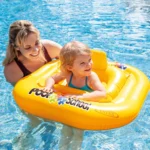 Colac gonflabil cu scaun și spătar Pool School, 79×79 cm, max. 15 kg, 1–2 ani, Intex (56587) - imagine 2
