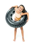 Colac gonflabil de înot tip anvelopă, 91 cm, max. 60 kg, 9+ ani, Intex (59252) - imagine 3