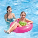 Colac gonflabil de înot cu mânere Hi-Gloss, 76 cm, max. 40 kg, 3 culori, 8+ ani, Intex - imagine 8