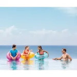 Colac gonflabil de înot transparent 76 cm, max. 40 kg, 3 culori, 8+ ani, Intex (59260) - imagine 4