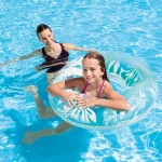 Colac gonflabil transparent cu imprimeu floral, 91 cm, max. 60 kg, 3 culori, 9+ ani, Intex (59251) - imagine 4