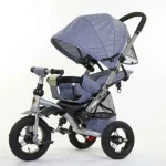 Tricicletă-cărucior cu trei roți, material ECO, roți gonflabile (RT688 / 2 sur)