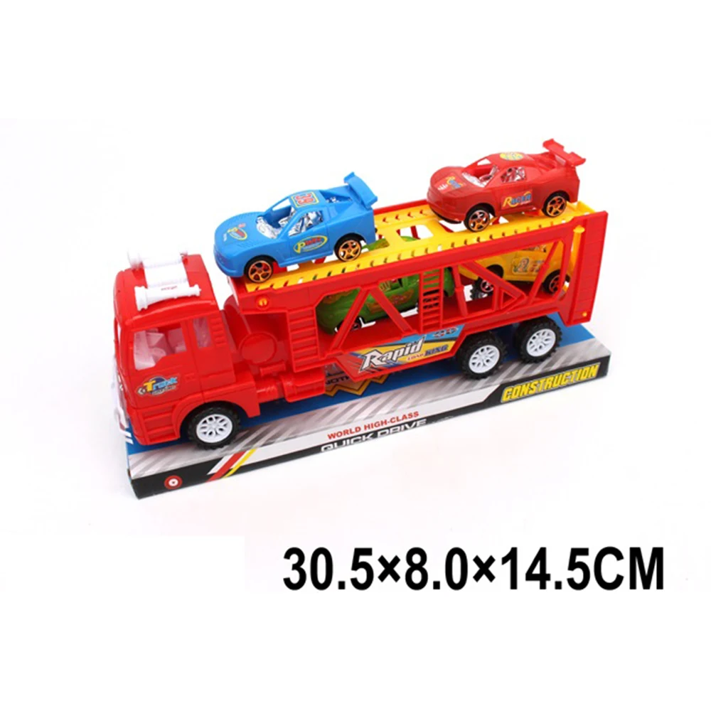 19816 Trailer cu inertie in set cu 4 masinute (19816) - imagine 1