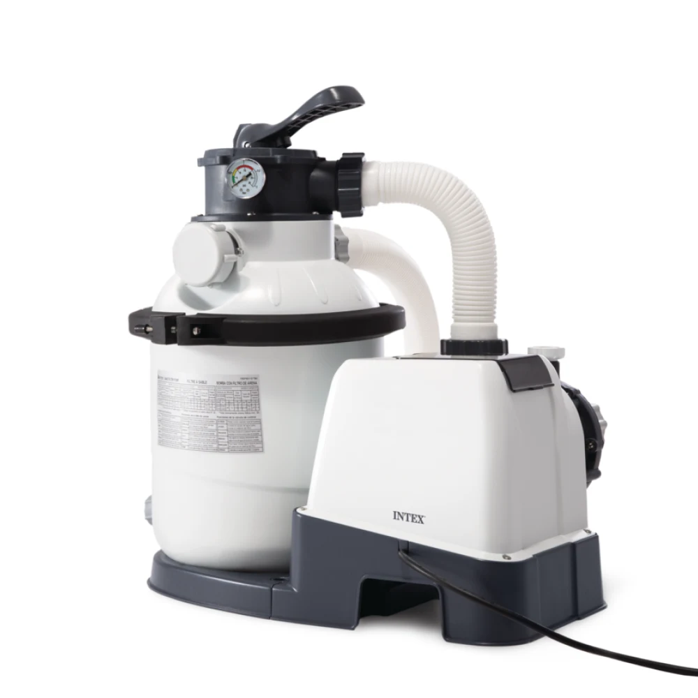 26644(1) Pompă de filtrare cu nisip Krystal Clear SX1500, rezervor 12 kg, 5700 L/h, Intex (26644) - imagine 1