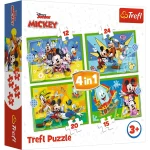 Mickey alaturi de prieteni, 4 in 1 (34616)