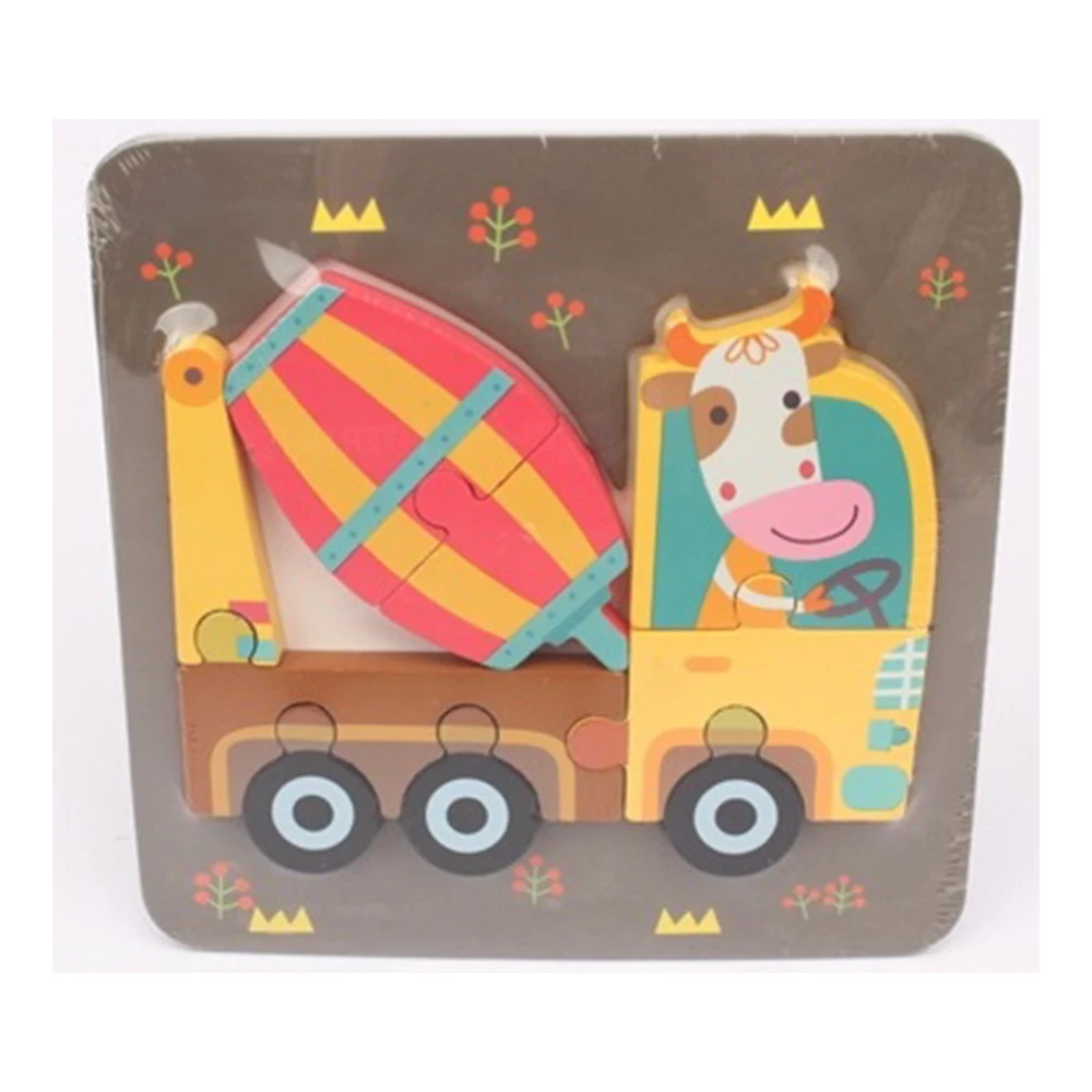 51141 Puzzle din lemn Betoniera (51141) - imagine 1