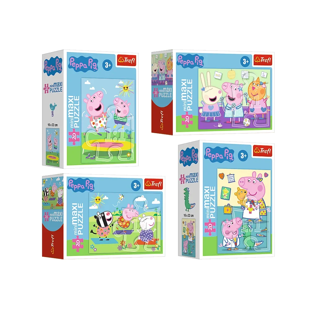 56033 Puzzle miniMaxi "Peppa Pig" ( se vind cite 8 buc) (56033) - imagine 1