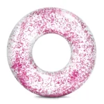 Colac gonflabil de înot Sparkling Glitter, 107x27 cm, max. 100 kg, 9+ ani, Intex (56274)
