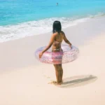 Colac gonflabil de înot Sparkling Glitter, 107x27 cm, max. 100 kg, 9+ ani, Intex (56274) - imagine 2