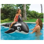 Plută gonflabilă Balenă cu mânere, 193×119 cm, max. 40 kg, 3+ ani, Intex (58561) - imagine 2