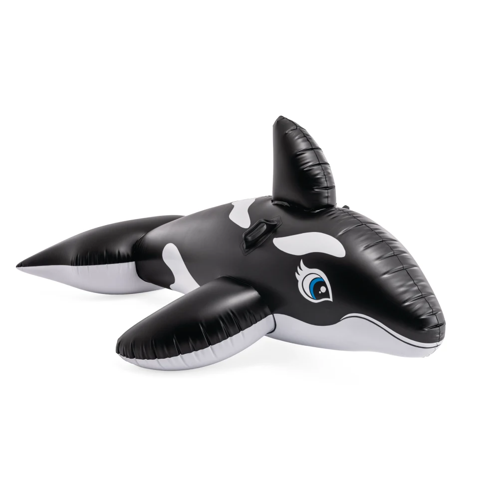 58561(2) Plută gonflabilă Balenă cu mânere, 193×119 cm, max. 40 kg, 3+ ani, Intex (58561) - imagine 1