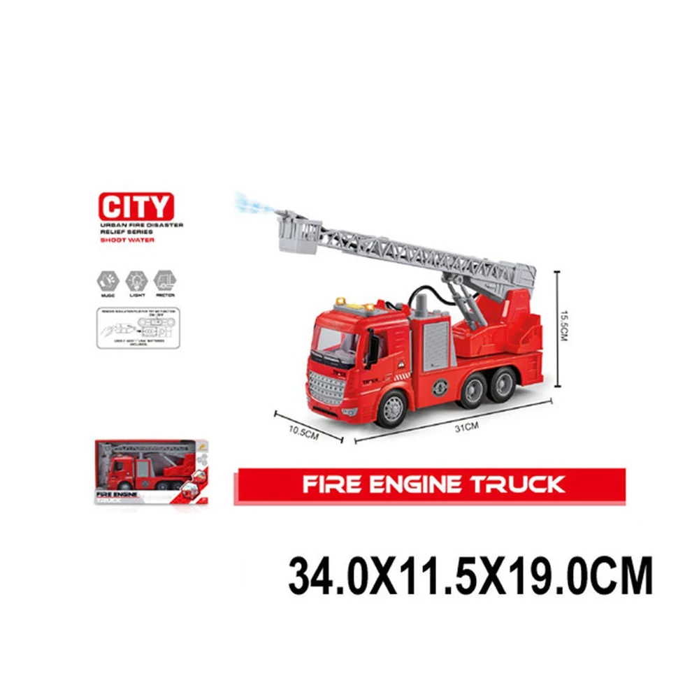 70104 Masina pentru pompieri cu inertie,cu sunete si lumini, cu pompa de apa (70104) - imagine 1