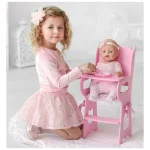 Scaun înalt roz cu șezut moale. Colecția Diamond Princess (72119) - imagine 2