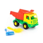Set camion basculant cu lopățică și greblă, Polesie (9066) - imagine 6