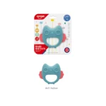 Jucărie de dentiție cu zornăitoare – bufniță, Huanger HE0102 (18509) - imagine 3