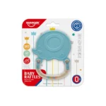 Jucărie de dentiție cu zornăitoare – balenă, Huanger HE0102 (18530) - imagine 2