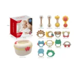 Set de 14 zornăitoare senzoriale cu cutie de depozitare, Huanger HE0105 (18684)