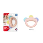 Jucărie de dentiție cu zornăitoare pentru bebeluși, Huanger HE0121 (19506) - imagine 2