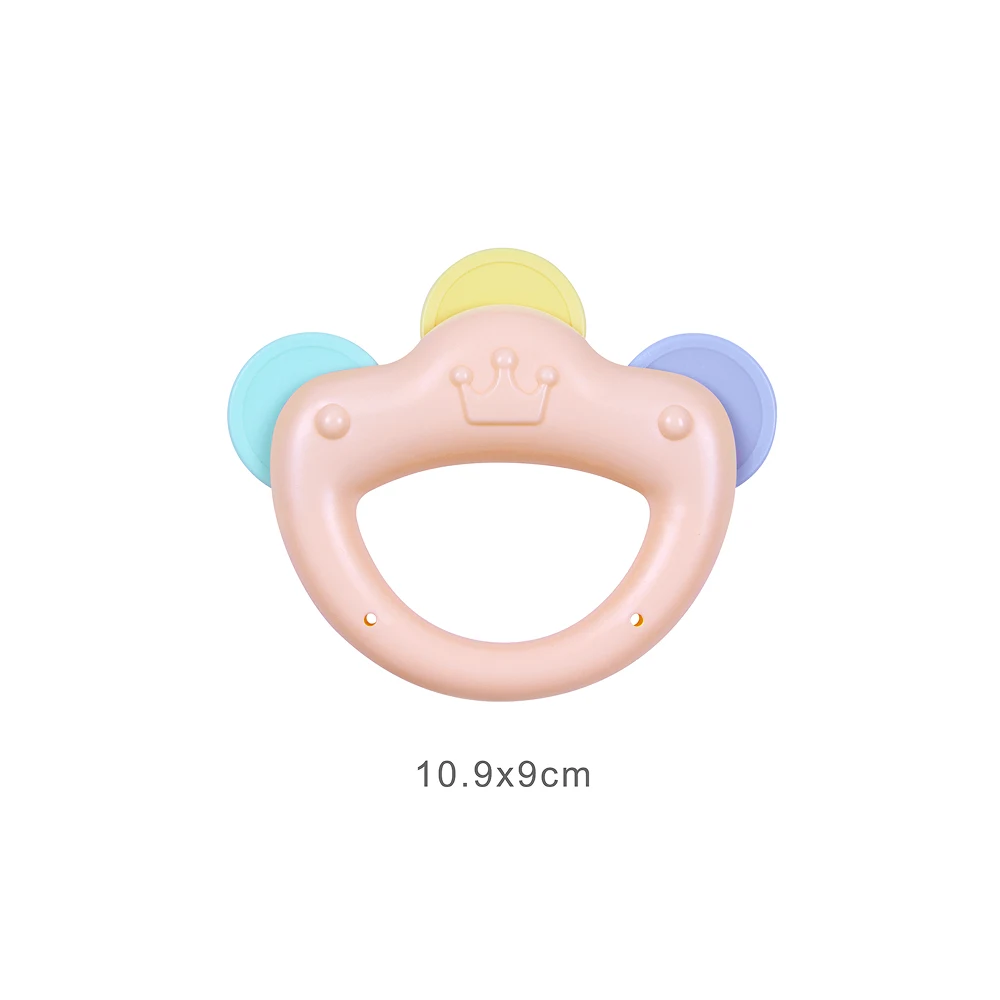 HE0121 (3) Jucărie de dentiție cu zornăitoare pentru bebeluși, Huanger HE0121 (19506) - imagine 1