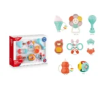 Set zornăitoare și jucării pentru dentiție cu animale, Huanger HE0130 (19490) - imagine 2