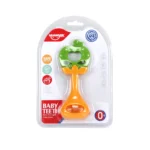 Jucărie de dentiție cu zornăitoare – măr, Huanger HE0141 (18899) - imagine 3