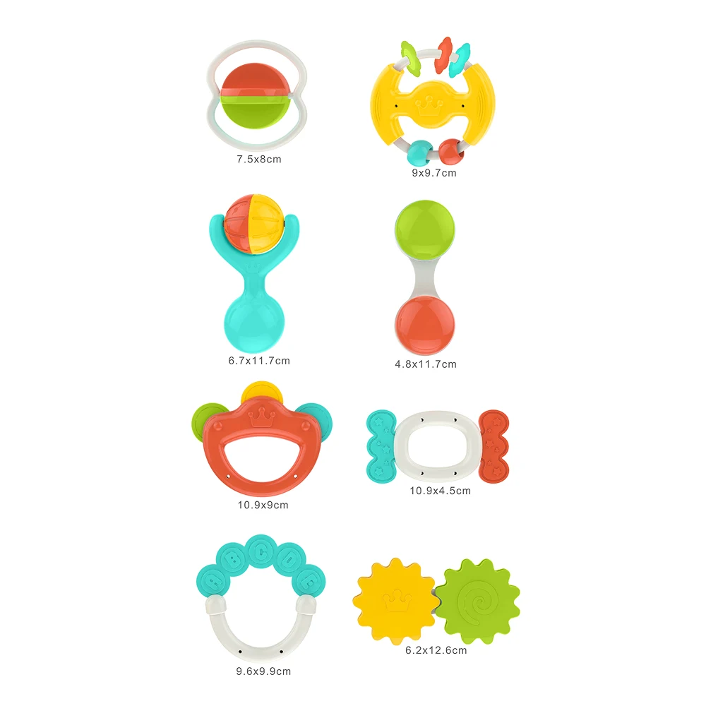 HE0150(2) Set de 8 zornăitoare pentru bebeluși, Huanger HE0150 (19070) - imagine 1