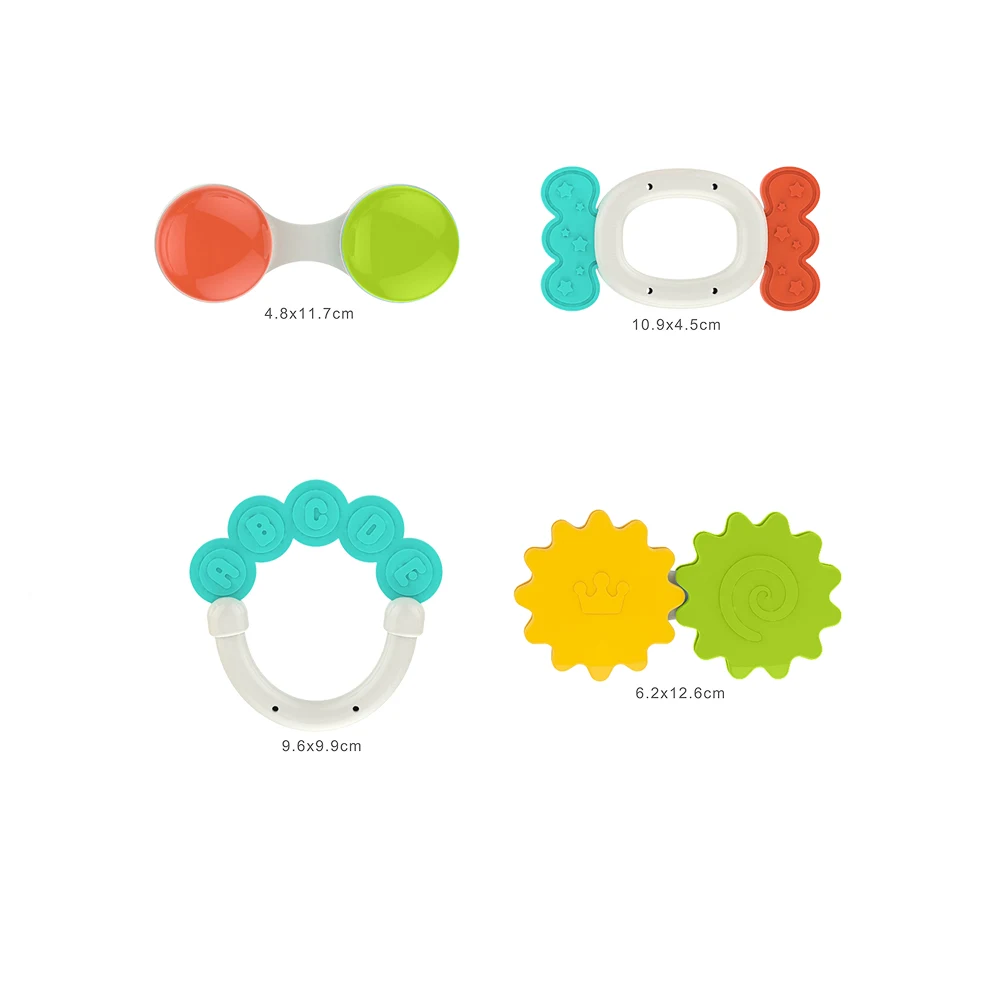 HE0152(3) Set zornăitoare și dentiție pentru bebeluși, Huanger HE0152 (19056) - imagine 1