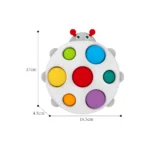 Jucărie senzorială tip pop-it din silicon – broscuță țestoasă, Huanger HE0191 (18172)