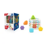 Cub educativ Montessori cu sorter de forme, Huanger HE0222 (18707) - imagine 2