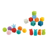 Set educativ senzorial 3 în 1 pentru bebeluși, Huanger HE0231 (19414)