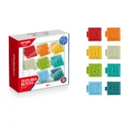 Set cuburi senzoriale moi cu cifre, Huanger HE0234 (19391) - imagine 2