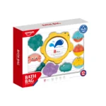 Set jucării de baie cu plasă de pescuit și animăluțe, Huanger HE0249 (19179) - imagine 3