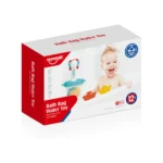 Set jucării de baie cu plasă de pescuit, animăluțe și bărcuțe, Huanger HE0264 (19049) - imagine 3