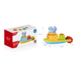 Jucărie de baie bărcuță cu activități, Huanger HE0270 (19025) - imagine 2