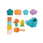 Set de jucării pentru baie și nisip cu cutie de depozitare, Huanger HE0273 (18998) - imagine 2