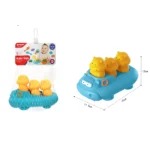 Jucărie de baie cu bărcuță și animăluțe, Huanger HE0288 (18943) - imagine 2