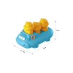 Jucărie de baie cu bărcuță și animăluțe, Huanger HE0288 (18943)