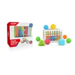 Joc educativ de sortare cu forme și cub senzorial, Huanger HE0289 (18691) - imagine 2