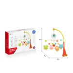 Carusel muzical pentru pătuț cu lumini și zornăitoare, Huanger HE0308 (19186) - imagine 2