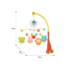 Carusel muzical pentru pătuț cu lumini și zornăitoare, Huanger HE0308 (19186)