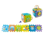 Cub educativ multifuncțional cu activități și sorter de forme, Huanger HE0527 (19247)