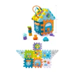 Căsuță educativă multifuncțională cu activități și sorter de forme, Huanger HE0528 (19254) - imagine 2