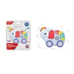 Jucărie muzicală interactivă elefant pe roți, Huanger HE0546 (18226) - imagine 2