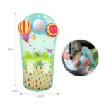 Panou textil de activități cu oglindă pentru scaun auto, Huanger HE0624 (19223)