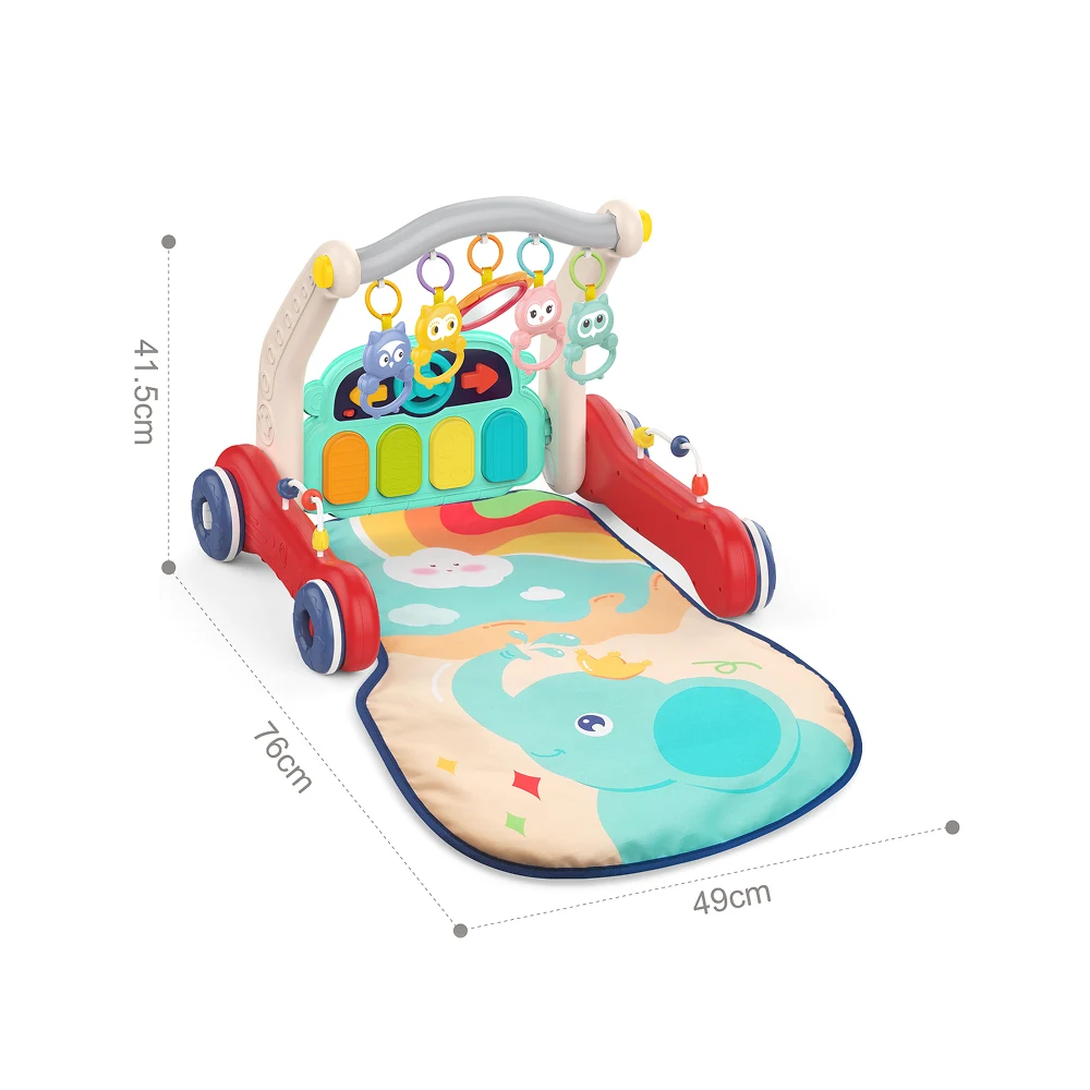 HE0640 (4) Premergător 2 în 1 cu covoraș de joacă și activități muzicale, Huanger HE0640 (18233) - imagine 1